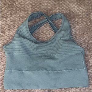 Alphalete sports bra , no padding , open back